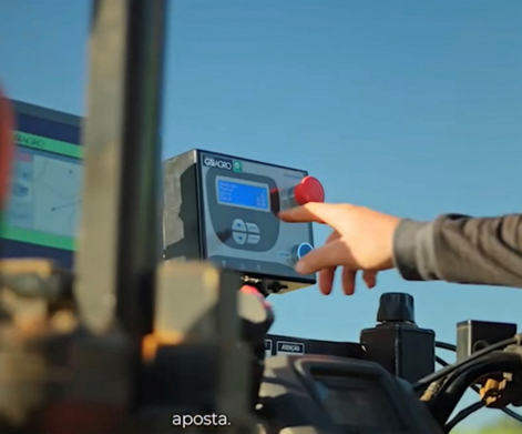 Gráfico de compactação por profundidade