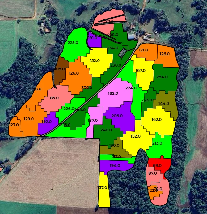 Mapa de potássio