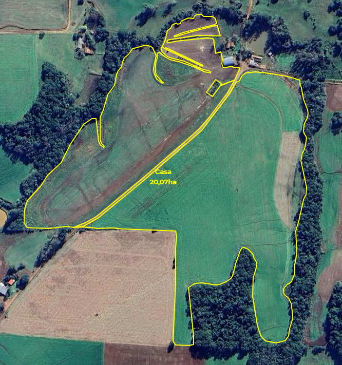 Área delimitada para análise